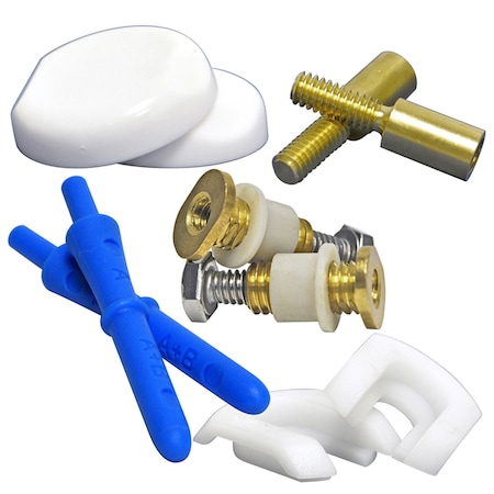 Danco Danco Zero Cut Bolts Toilet Bolts and Caps Brass/Plastic For Universal 9D00010770